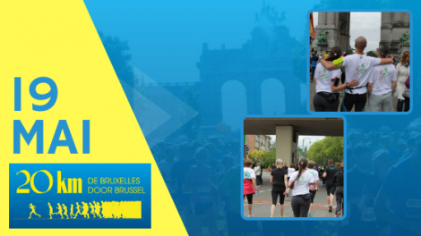 19 mai : soutenez Madaquatre aux 20km de Bruxelles